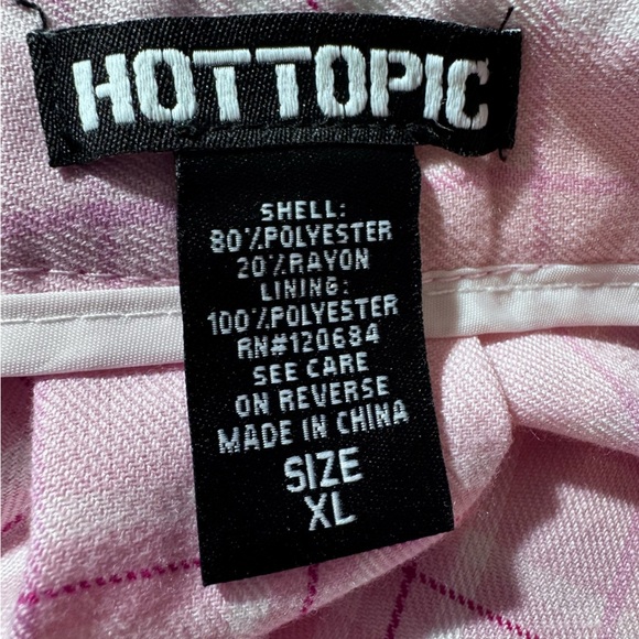 Hot Topic Sweet Society Pink & Lavender Plaid Pleated Skirt Size XL - Picture 11 of 11